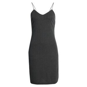 Lira Otis Rib Spaghetti Strap Knit Tank Dress Size Small in Gray NWT